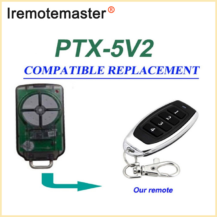 PTX5V2 PTX-5 ավտոտնակի դռան հեռակառավարման վահանակի փոխարինման համար 433,92 ՄՀց